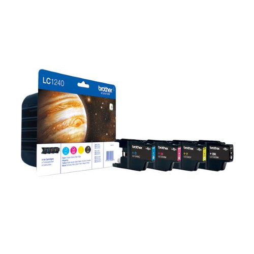 BROTHER MULTIPACK LC-1240VALBP CARTUCCE NERO + GIALLO + CIANO + MAGENTA